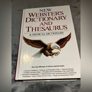 New Webster's Dictionary and Thesaurus & Medical Dictionary, 1991, Hardcover